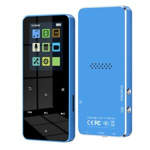 Oyuncu 2.0 inç Metal Touch Mp3 MP4 Müzik Oyuncusu Bluetooth 5.0 Yerleşik Hoparlör Touch Anahtar FM Radyo Video Oynat Saat Pedometresi E -Kitap