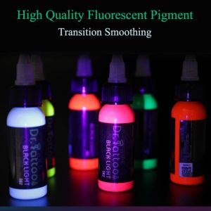 Bitler 15/30ml Yüksek Kaliteli Floresan Dövme Pigment Mürekkepler Profesyonel Yarı Menroblading Vücut Makyaj Gece Işık Pigmenti