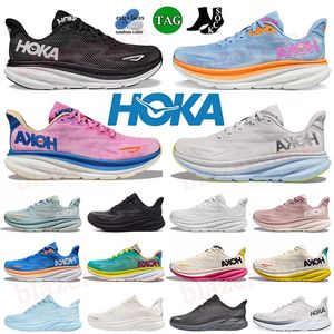 Обувь Hokas спортивные кроссовки Hoka One Clifton 9 Дизайнерский цикламен Сладкая сирень Воздушное синее облако Ледяная вода Мужские женские кроссовки HOKA На открытом воздухе Повседневные спортивные кроссовки