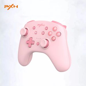 GamePads Pxn Controller для Nintendo Switch GamePad для ПК BluetoothCompatible для Switch Lite/PC USB Cable Data Cable Demote NFC/Amiibo Pink