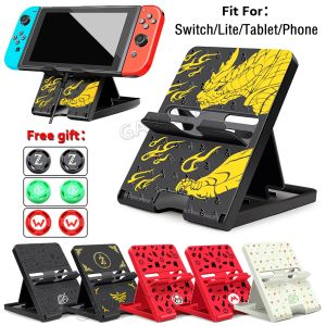 Standlar Nintend Switch/Lite Monster Hunter Rise Katlama Stand Ayarlanabilir Destek İPhone/Sumsung/Xiaomi/Huawei için Mini Braket