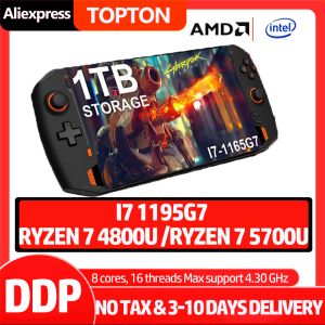 Игроки OneXPlayer Мини-портативная игровая консоль I71195G7 AMD R7 5800 8,4-дюймовый GamePlayer Win11 Ноутбук UMPC 2560x1600 ПК с сенсорным экраном