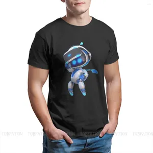 Erkek Tişörtleri Astrobot Moda Tshirts Astro'nun Playroom Bot CPU Plaza Oyunu Erkek Tarzı Saf Pamuk Üstleri Gömlek Yuvarlak Boyun