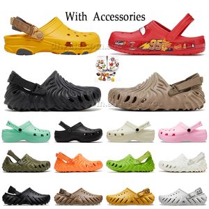 Crocs Salehe Bembury x Croc pollex clog crocs charms Tasarımcı sandaletler, sandaletler, terlikler, kaykay, erkek ve kadın düğmeleri, kalın merdivenler