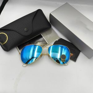 Designer-Sonnenbrillen für Herren, Raybans, Fliegerbrillen, Damenstrahlen, polarisiert, Herren-Pilot-Sonnenbrillen, klassische Ban-Sonnenbrillen, zum Fahren, 3025, 58-mm-Sonnenbrille
