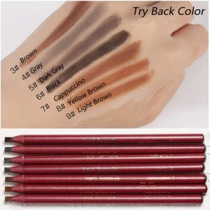 Улучшители 5pcs ending Brow Pencil Professional китайский макияж -энхансеры косметические искусства Водонепроницаемые оттенки