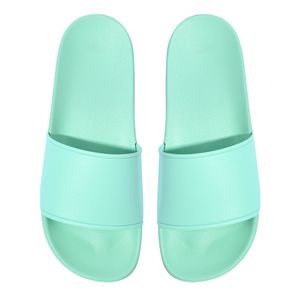 Erkekler ve kadınlar için yaz sandaletleri ve terlikleri plastik ev, düz yumuşak rahat sandalet ayakkabıları açık yeşil kullanın