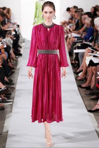 2024 Summer Mesh Embroidery Women's Dress Stand Collar Ruffer Short-Sleeve Woman's Casual Long Dresses AS019