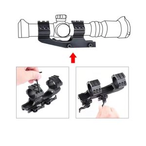 25,4 mm/30 mm Quick Release Cantilever Weaver Forward Reach Dual Ring Scope Mount Visierhalterung Hintere Verlängerung Integrierte Halterung