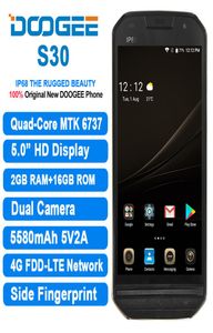 DOOGEE S30 50quotHD Android 70 IP68 Водонепроницаемый смартфон с боковым отпечатком пальца 2 ГБ 16 ГБ Мобильный телефон с быстрой зарядкой на две SIM-карты 4G4923773