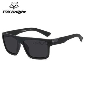 Солнцезащитные очки Fox Knight новые спортивные квадратные солнцезащитные очки на открытом воздухе для женщин и мужчин 2022, высококачественные эстетические велосипедные очки в стиле ретро, зеркальные оттенки uv400 H24223