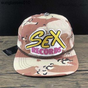 Бейсбольная шляпа с плоскими полями Sex Records Ch Crow Tongue, модный бренд, мужская Matty Boy 40zj