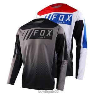 WG06 Erkek Tişörtleri Yarasa Fox Downhill Jersey Mountain Bike T-Shirt Offroad DH Enduro MTB Motosiklet Bisiklet Gömlek Maillot Ciclismo Hombre