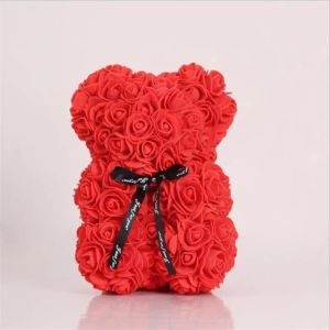 Valentinstag Geschenk pe Rosebärenspielzeug voller Liebe romantische Teddybären Puppe süße Freundin Kinder präsentieren Hochzeitsfeier Geschenke
