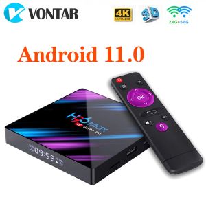 Приемники vontar H96 Max Smart TV Box z Systemem Android 11 4GB 64GB 32GB WiFi 4K H96MAX 2G16G Z Systememem Android 10 TVBox Zestaw Top Odtwar