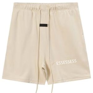 Essentialsssorts Tasarımcı Morts Erkekler için Kıyafetler Kadın Günlük Şort Yaz Tahtası Kadınlar Pamuk Rahat Kıyafet Çizme Yan Dikiş Cepleri Sweatshort Spor Pantolon