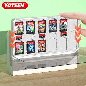 Чехлы Yoteen, ящик для хранения игровых карт для Nintendo Switch, OLED-футляр для док-станции, пылезащитный чехол для игровых карт, витрина