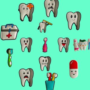 Детали обуви, аксессуары, милые мультяшные подвески Dental Care-T1002 для сабо, прямая доставка Otijp