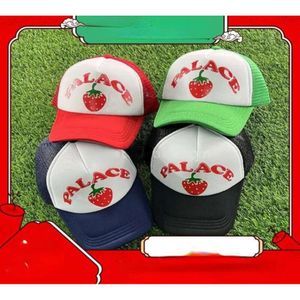 Мужские модные шариковые кепки, тренд, большая окружность головы, Palace Strawberry Trucker, мужская пляжная мужская дизайнерская ведро, зимняя шляпа, счастливая нату 898