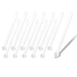 Ölçüm Araçları 200pcs 0.25ml Mikro Teaspoon Scoops Kozmetik İlaçlar İçin Düz Alt Mini Plastik Ölçüm Tozları Spice Baharat