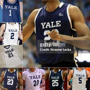 Custom Yale баскетбол 5 Жанно Басима 10 Самсон Алетан 11 Мужские и женские молодежные майки Эмира Буюханлы 12 Тео Райс 14 Кейси Симмонс 22 Мэтт Ноулинг
