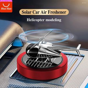 Solar C9 Car Air Freshener Helicopter Fragrance Auto Flavoring Interior Accessories Propeller Rotating Perfume Diffuser Supplies