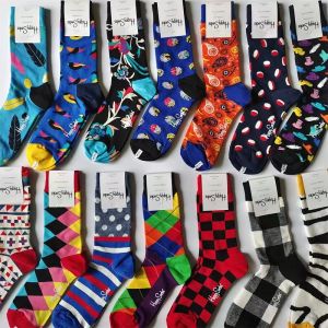 Mutlu çorap yeni erkekler orta tüp çorap dört mevsim saf pamuk klasik çorap boyutu 41-46 çorap pamuk, deodorant, kaymaz, nefes alabilir