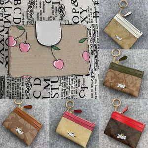 Şık Coabag Kiraz Cüzdan Klasik Çanta Kadınlar Moda Deri Çanta Çok Kartlı Yuva Lüks Tasarımcı Crossbody Card Tutucu Cüzdanlar 230301