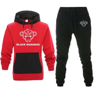 Erkek Hoodies Sweatshirts Turuncu Hoodie Marka Mektubu Baskılı Siyah Muz İki Parça Setleri Kapşonlu Takip Erkek/Kadın Spor Giyim Hoodies+Sweatpants Jogg 363