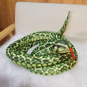 Prank çizgi film yılan peluş oyuncak yeni simülasyon hayvan büyük yılan bebek