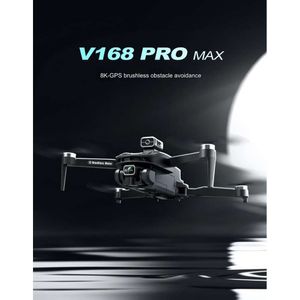 New V168 Brushless Drone GPS Positioning Automatic Return 8K Aerial Remote Control Aircraft