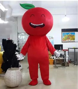 Cadılar Bayramı Kırmızı Apple Maskot Kostümleri Noel Fantezi Partisi Elbise Karikatür Karakter Kıyafet Takım Yetişkinler Karnaval Paskalya Reklam Teması