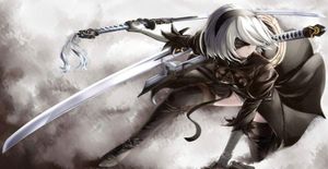 Nier Automata Yorha No 2 Tip B Sanat İpek Baskı Posteri 24x36Inch60x90cm 0167172801