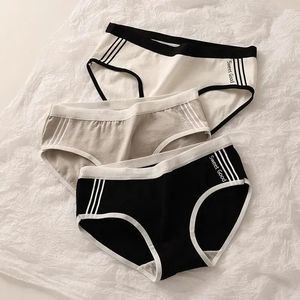 Kadın Panties iç çamaşırı kadın pamuk kasık orta bel trakoses seksi Japon spor tarzı kızlar nefes alabilen külot basit iç çamaşırı