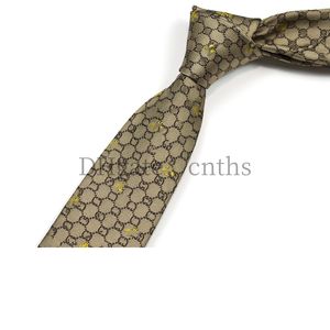 2024 Новые мужчины связывают модную шелковую галстук 100% дизайнерский галстук Жаккард Классический тканый галстук