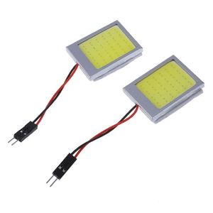 Ampuller 2 X T10 Panel 24 SMD COB LED Araba Okuma Ampul Tavan Lambası Beyaz Ba9s E Festoon Adaptörleri1719