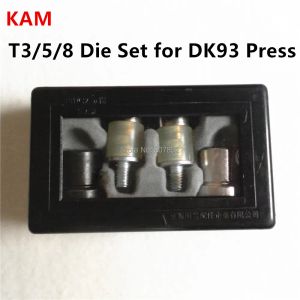 Оборудование 1pc Kam T3 T5 T8 Die Set для DK93 Table Hand Нажмите машину, чтобы собрать кнопки пластиковых снимков