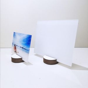 DIY fotoğraf çerçevesi süblimasyon boş tahta 10 inç ısı transfer akrilik ahşap fotoğraflar çerçeveler ev dekorasyon ekspres