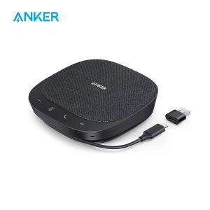 Hoparlörler Anker PowerConf S330 USB Hoparlör Konferansı Ev Ofisi için Mikrofon Akıllı Ses Geliştirme Fişi ve Oynatma