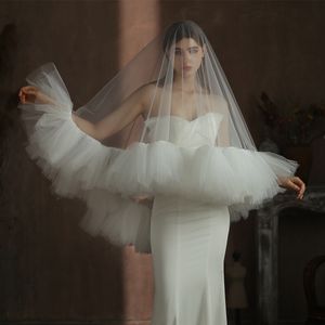 Abbigliamento da palcoscenico Accessori per la danza Velo da sposa arruffato Filato soffice