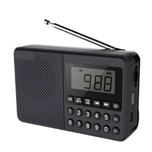 Игроки FM/AM/SW MP3 Музыкалист Двойной антенны Полнопочный радио -приемник светодиодный цифровой дисплей 2.1 Поддержка канала USB/TF Card