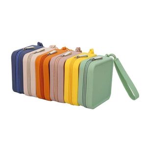 Diğer moda aksesuarları taşınabilir kare sile depolama çantaları moda su geçirmez kozmetik fermuar kılıfları telefon aksesuarları için poşet
