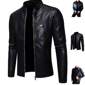 Erkek Ceketler Tasarımcı Siyah Top Moda Trendi Deri Deri Ceket Günlük Atletik Uçuş Takım Erkek Dış Giyim Paltoları