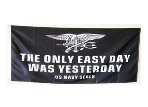 Tek kolay gün dün banner bayrağı ABD Donanma Mühürleri Askeri ABD 3x5 feet açık dekorasyon pankartları açık hızlı 1088148
