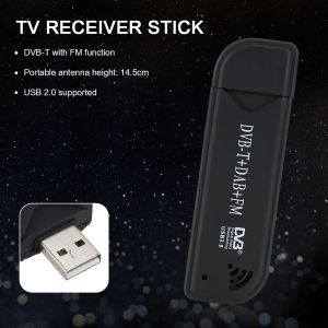 Kutu USB 2.0 Dijital TV Stick DVBT DAB FM Anten Alıcı Mini SDR Video Dongle Ev Televizyonu Oynatma Dekorasyonu