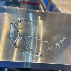 Metal çerçeve ve elmas üst düzey optik gözlüklü kadın için gözlük lüks moda gözlükleri düğün, tatil, alışveriş ve Sevgililer Günü için uygun