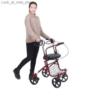 Alışveriş Sepetleri Taşınabilir Yaşlı Alışveriş Sepeti 100kg katlanabilir yaşlı tekerlekli sandalye rolleri coaster Q240227 taşıyabilen frenlerle