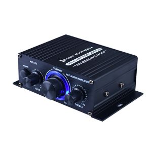 Усилитель BluetoothCompatible HiFi Audio Усиление 2x200W Двойной канал RCA входной высокий уровень мини -усилитель аудио -мощности