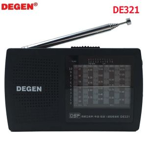 Радио НОВЫЙ Degen DE321 FM Стерео MW SW Радио DSP Приемник мирового диапазона Полнодиапазонный FM-радио