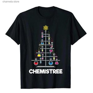Homens Camisetas Químicas Moletom Engraçado Ciência Árvore de Natal Menino Menina Camisetas Exclusivas Para Homens Tops Tees Engraçado Nova Chegada Gráfico Casual T240227